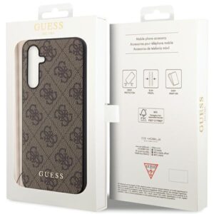 Guess GUHCS23FEGF4GBR S23 FE S711 rudos spalvos kietas dėklas 4G Charms Collection - Image 8