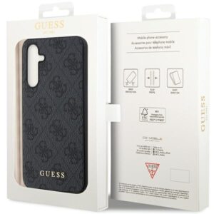 Guess GUHCS23FEG4GFGR S23 FE S711 grey kietas dėklas 4G Metal Gold Logo - Image 8