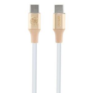 Guess GUCCLALRGDD kabelis USB-C - USB-C1.5m Fast Charging light gold Ebossed Logo
