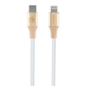 Guess GULMARG USB-C kabelis -Lightning 1.5m Fast Charging light gold Embossed Logo - Image 1