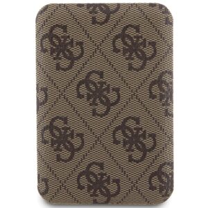 Guess Inductive Powerbank 15W GUPB5FP4EMGW 5000mAh rudos spalvos 4G Leather Metal Logo MagSafe - Image 2