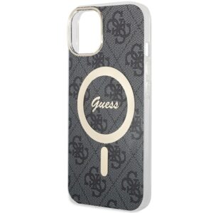 Guess GUHMP15MH4STK Apple iPhone 15 Plus/ 14 Plus 6.7" juodos spalvos kietas dėklas 4G MagSafe - Image 5