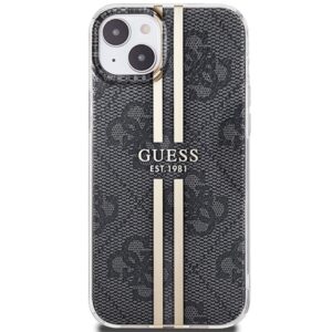 Guess GUHCP15MH4PSEGK Apple iPhone 15 Plus / 14 Plus 6.7" juodos spalvos kietas dėklas IML 4G Gold Stripe - Image 3