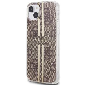 Guess GUHCP15MH4PSEGW Apple iPhone 15 Plus /14 Plus 6.7" rudos spalvos kietas dėklas IML 4G Gold Stripe - Image 2