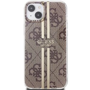 Guess GUHCP15MH4PSEGW Apple iPhone 15 Plus /14 Plus 6.7" rudos spalvos kietas dėklas IML 4G Gold Stripe - Image 3