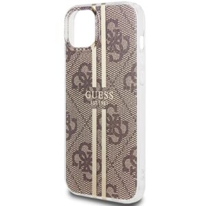Guess GUHCP15MH4PSEGW Apple iPhone 15 Plus /14 Plus 6.7" rudos spalvos kietas dėklas IML 4G Gold Stripe - Image 6