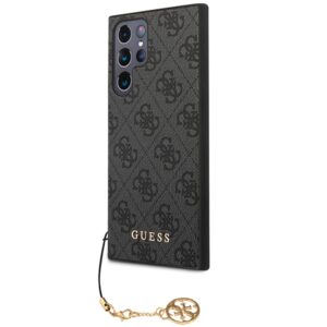 Guess GUHCS24LGF4GGR S24 Ultra S928 juodos spalvos kietas dėklas 4G Charms Collection - Image 2