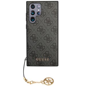 Guess GUHCS24LGF4GGR S24 Ultra S928 juodos spalvos kietas dėklas 4G Charms Collection - Image 3