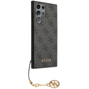 Guess GUHCS24LGF4GGR S24 Ultra S928 juodos spalvos kietas dėklas 4G Charms Collection - Image 4