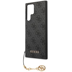 Guess GUHCS24LGF4GGR S24 Ultra S928 juodos spalvos kietas dėklas 4G Charms Collection - Image 6