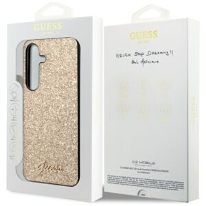 Guess GUHCS24SHGGSHD S24 S921 gold kietas dėklas Glitter Script - Image 8