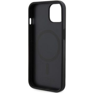 Guess GUHMP15SHGCFSEK Apple iPhone 15 / 14 /13 6.1" juodos spalvos kietas dėklas GCube Stripes MagSafe - Image 7