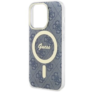 Guess GUHMP15LH4STB Apple iPhone 15 Pro 6.1" blue kietas dėklas IML 4G MagSafe - Image 6