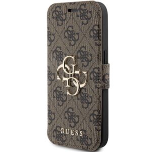 Guess GUBKP15L4GMGBR Apple iPhone 15 Pro 6.1" brown book 4G Metal Logo - Image 2