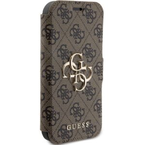 Guess GUBKP15L4GMGBR Apple iPhone 15 Pro 6.1" brown book 4G Metal Logo - Image 4