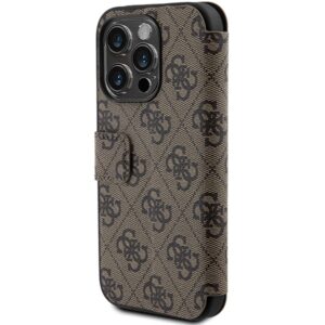 Guess GUBKP15L4GMGBR Apple iPhone 15 Pro 6.1" brown book 4G Metal Logo - Image 6