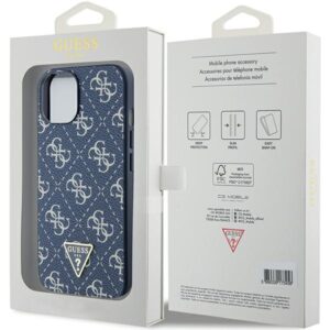 Guess GUHCP15MPG4GPB Apple iPhone 15 Plus / 14 Plus 6.7" blue kietas dėklas 4G Triangle Metal Logo - Image 8