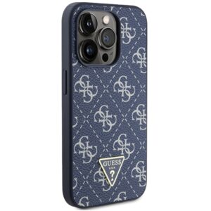 Guess GUHCP15LPG4GPB Apple iPhone 15 Pro 6.1" blue kietas dėklas 4G Triangle Metal Logo - Image 4