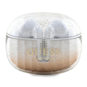 Guess Bluetooth Ausinės GUTWSHDGKEED TWS + Docking Station Gold/gold Glitter Gradient - Image 1