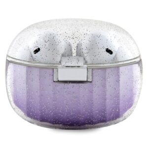Guess GUTWSHDGKEEUTWS Bluetooth Ausinės + Dock violetinės spalvos Glitter Gradient - Image 2