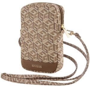 Guess Handbag GUWBZPGCSPGW rudos spalvos Zip GCube Bottom Stripe