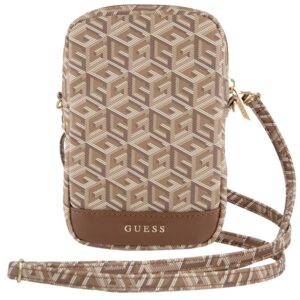 Guess Handbag GUWBZPGCSPGW rudos spalvos Zip GCube Bottom Stripe - Image 2
