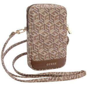 Guess Handbag GUWBZPGCSPGW rudos spalvos Zip GCube Bottom Stripe - Image 3