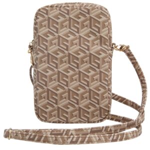 Guess Handbag GUWBZPGCSPGW rudos spalvos Zip GCube Bottom Stripe - Image 4