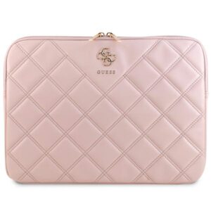 Guess Dėklas kompiuteriui GUCS14ZPSQSSGP 14" rožinės spalvos Quilted 4G - Image 1