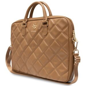 Guess krepšys kompiuteriui GUCB15ZPSQSSGW 16" rudos spalvos Quilted 4G - Image 2