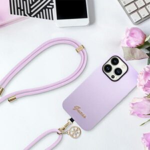 Guess GUOUCNMG4EU Universal CBDY Cord strap lilac Nylon 4G Metal Charm - Image 4