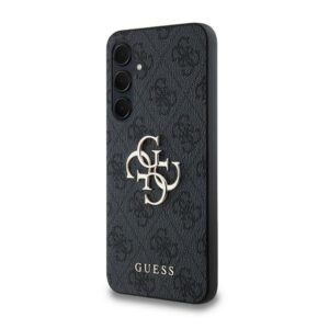 Guess GUHCSA354GMGGR A35 A356 juodos spalvos kietas dėklas 4G Big Metal Logo - Image 2