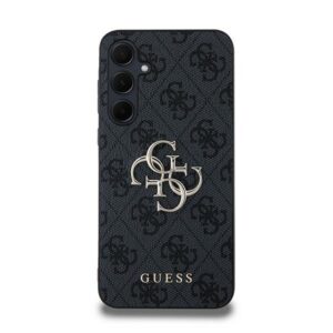 Guess GUHCSA354GMGGR A35 A356 juodos spalvos kietas dėklas 4G Big Metal Logo - Image 3