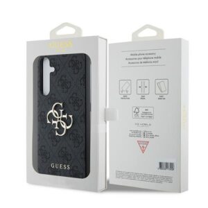Guess GUHCSA354GMGGR A35 A356 juodos spalvos kietas dėklas 4G Big Metal Logo - Image 8