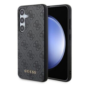 Guess GUOHCSA35G4GFGR A35 A356 juodos spalvos kietas dėklas 4G Metal Gold Logo