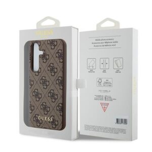 Guess GUOHCSA35G4GFBR A35 A356 rudos spalvos kietas dėklas 4G Metal Gold Logo - Image 8