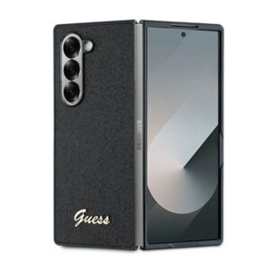 Guess GUHCZFD6HGGSHK Z Fold6 F956 juodos spalvos 4G Glitter Script