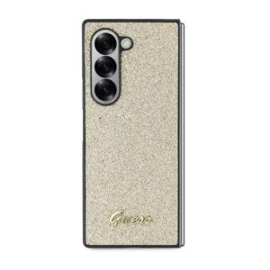 Guess GUHCZFD6HGGSHD Z Fold6 F956 gold 4G Glitter Script - Image 2
