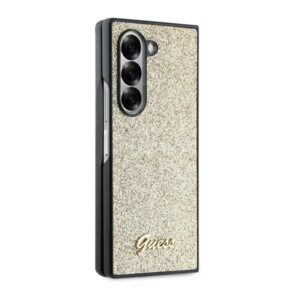 Guess GUHCZFD6HGGSHD Z Fold6 F956 gold 4G Glitter Script - Image 5