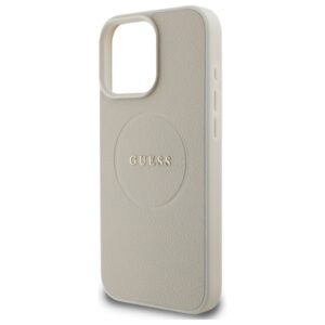 Guess GUHMP16XPGHSMME Apple iPhone 16 Pro Max 6.9" beige kietas dėklas Grained Ring MagSafe - Image 6
