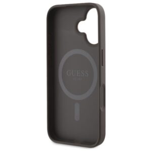 Guess GUHMP16SP4RPSW Apple iPhone 16 6.1" rudos spalvos kietas dėklas 4G Printed Stripes MagSafe - Image 7