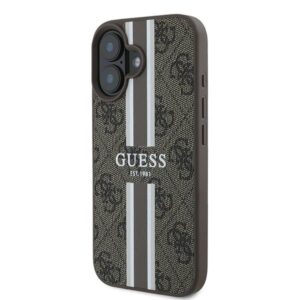 Guess GUHMP16MP4RPSW Apple iPhone 16 Plus 6.7" rudos spalvos kietas dėklas 4G Printed Stripes MagSafe - Image 2