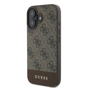 Guess GUHCP16MG4GLBR Apple iPhone 16 Plus 6.7" rudos spalvos kietas dėklas 4G Bottom Stripe - Image 2