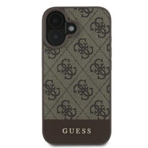 Guess GUHCP16MG4GLBR Apple iPhone 16 Plus 6.7" rudos spalvos kietas dėklas 4G Bottom Stripe - Image 3