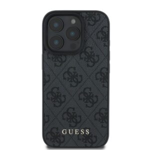 Guess GUHCP16LG4GFGR Apple iPhone 16 Pro 6.3" juodos spalvos kietas dėklas 4G Classic - Image 3