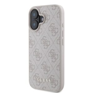 Guess GUHCP16SG4GFPI Apple iPhone 16 6.1" rožinės spalvos kietas dėklas 4G Classic - Image 2