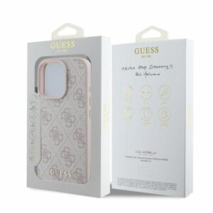 Guess GUHCP16LG4GFPI Apple iPhone 16 Pro 6.3" rožinės spalvos kietas dėklas 4G Classic - Image 4