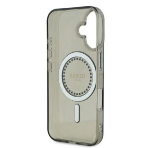 Guess GUHMP16MPFTDTEK Apple iPhone 16 Plus 6.7" juodos spalvos kietas dėklas IML Rhinestones MagSafe - Image 7