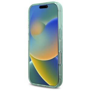Guess GUHMP16XPFTDTEN Apple iPhone 16 Pro Max 6.9" green kietas dėklas IML Rhinestones MagSafe - Image 5