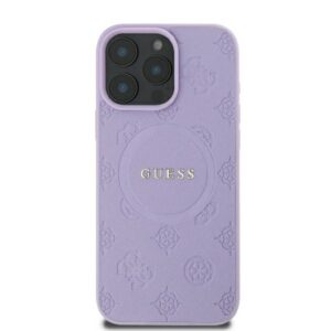 Guess GUHMP16XPSAPSMEU Apple iPhone 16 Pro Max 6.9" violetinės spalvos kietas dėklas Saffiano Peony Classic Logo M - Image 3